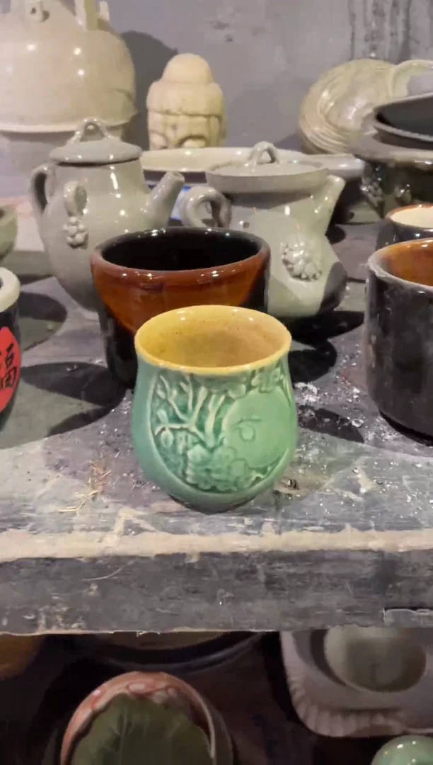 陶土33号链接花好月圆杯