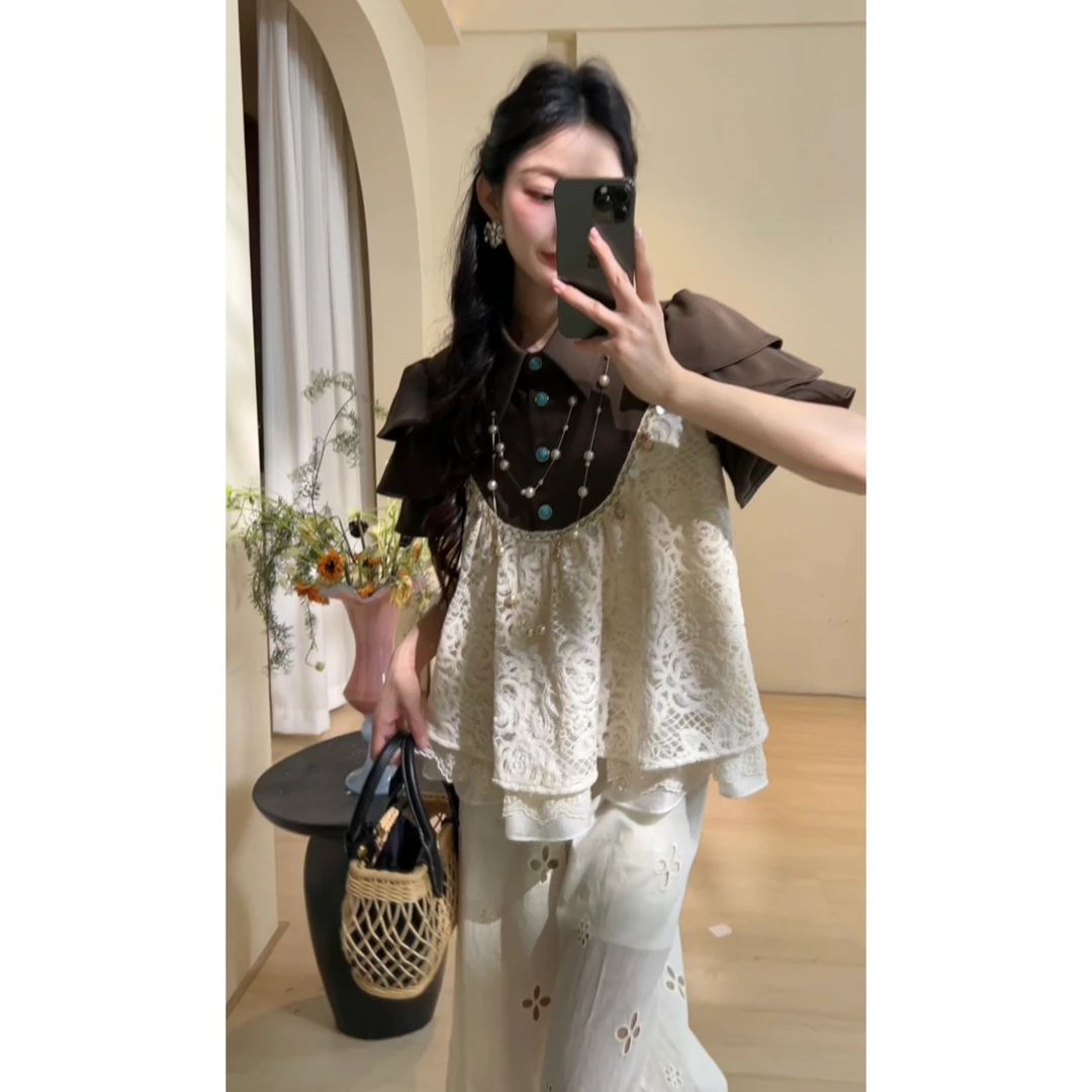 温温 太妃奶糖套装 欧若风 夏款上新小众炸街高级感女装