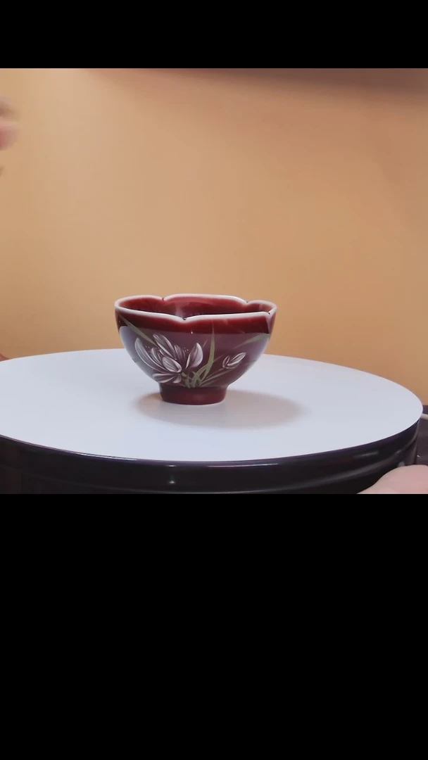 【闪购商品】铃兰花图案花瓣主人杯