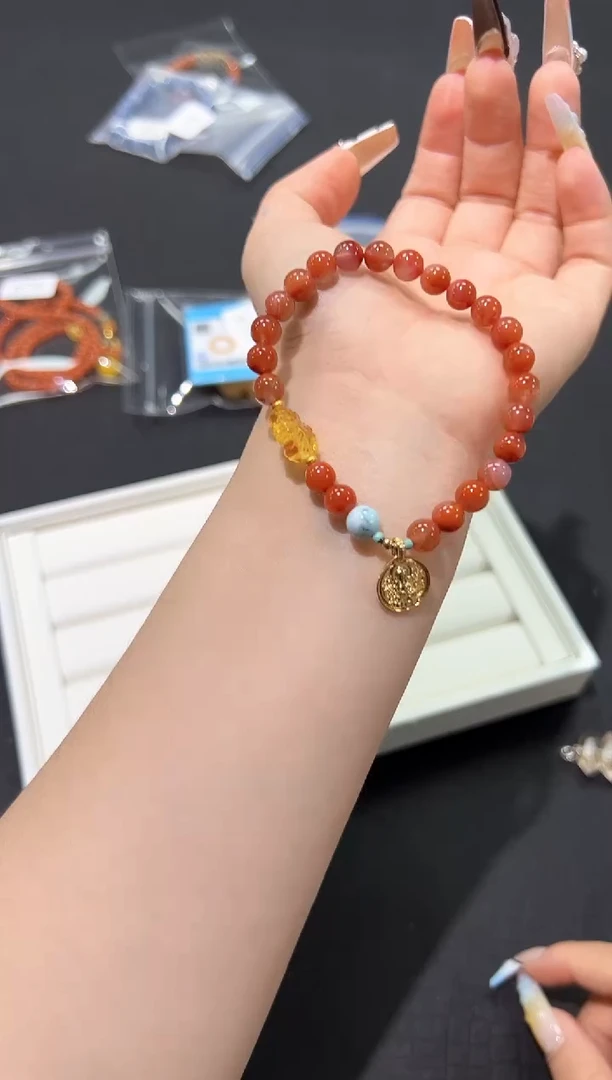 手链未镶嵌南红玛瑙80p多样性发其一【1条】默认微瑕