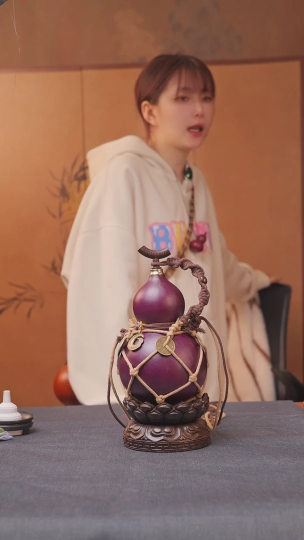 231号链接精品大漆葫芦现货现发[一物一拍]不包含莲花底座