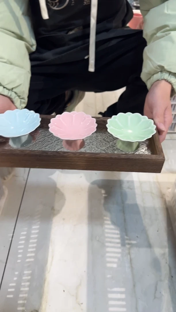 瓷片瓷微瑕商品 介意勿拍 带托盘