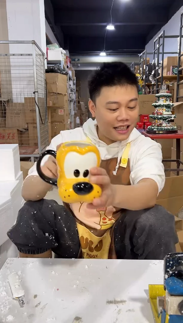 瓷片陶瓷布鲁托水杯