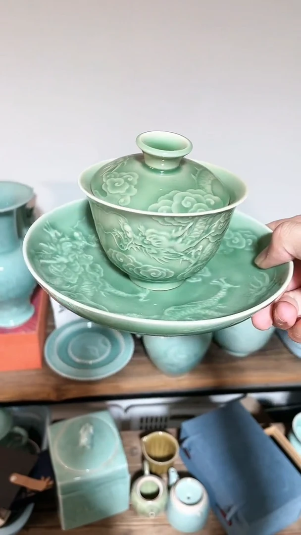 特价福利 微瑕 慧仙青瓷