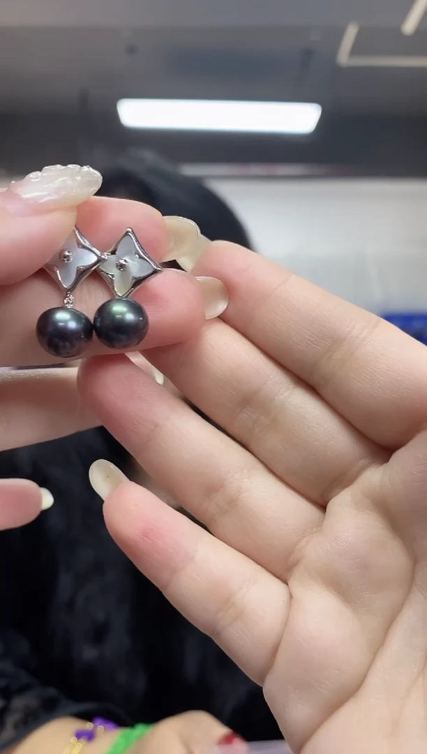 【闪购商品】海水珍珠耳饰未镶嵌多样性发其一颜色微差