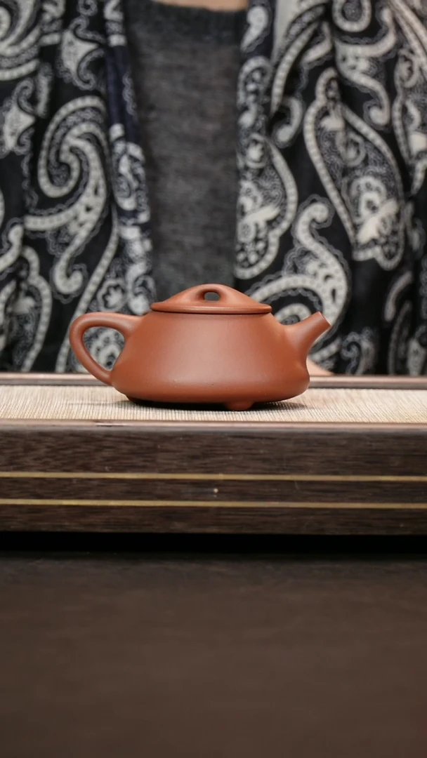 茶壶紫砂原矿紫泥 子冶石瓢