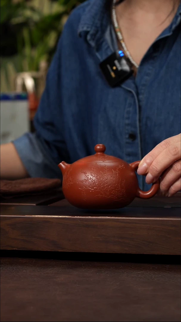 茶壶紫砂朱泥科二梅花西施200cc左右