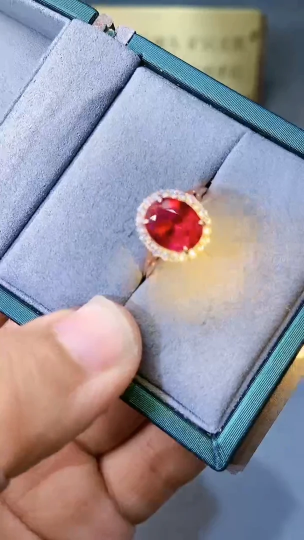 【闪购商品】红宝石戒指银S925镶嵌354