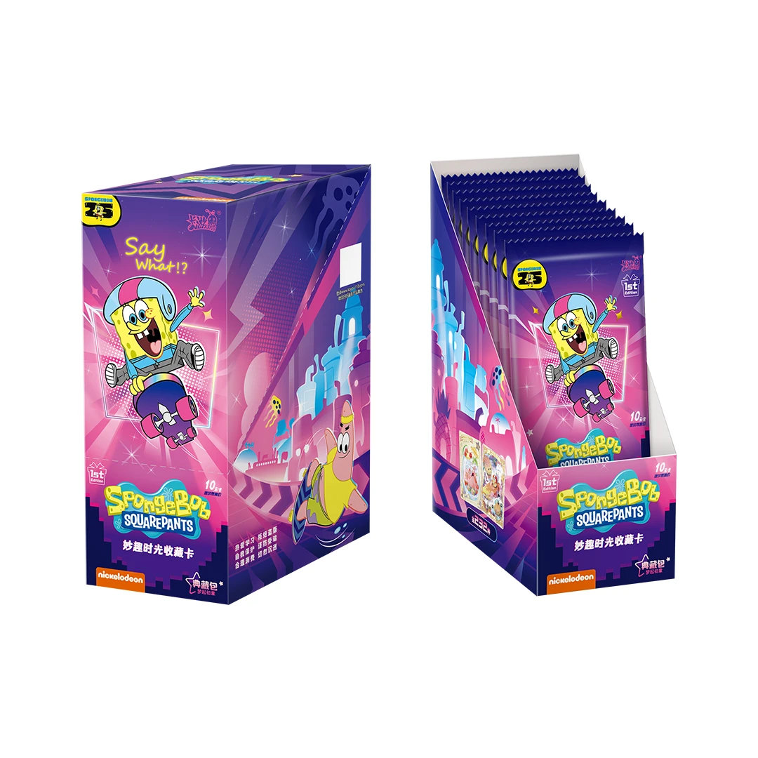 【拆卡】（大胃王/非非）卡游海绵宝宝梦回初章典藏包妙趣时光收藏卡