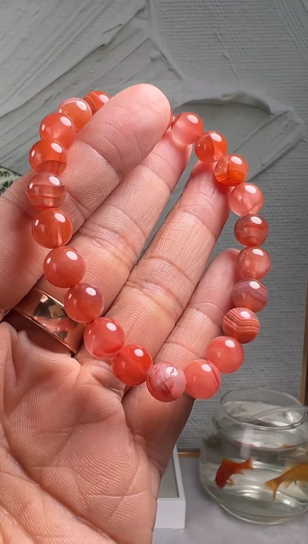 手串未镶嵌南红玛瑙南红玛瑙（默认微瑕）