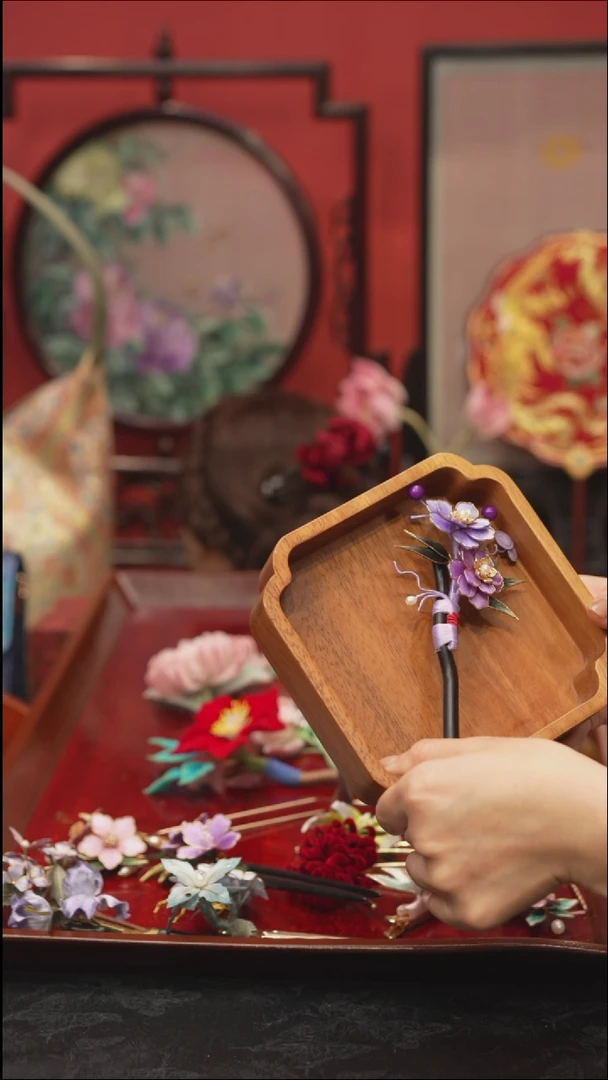 刺绣非遗苏绣手工饰品