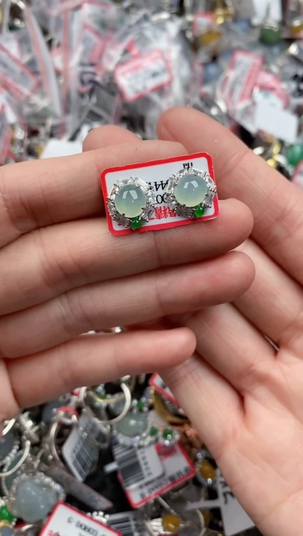 银S925镶嵌戒指翡翠4444-----1