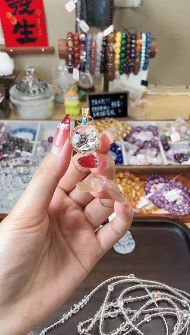 【闪购商品】水晶吊坠未镶嵌白阿塞吊坠