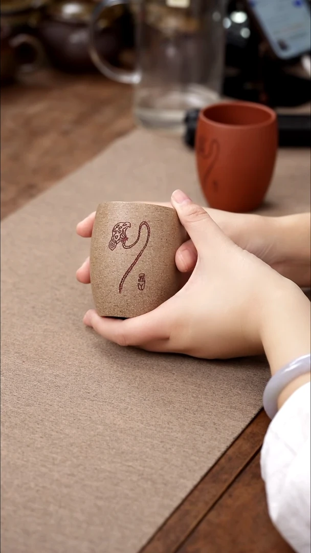 茶壶紫砂青降坡莲蓬主人杯