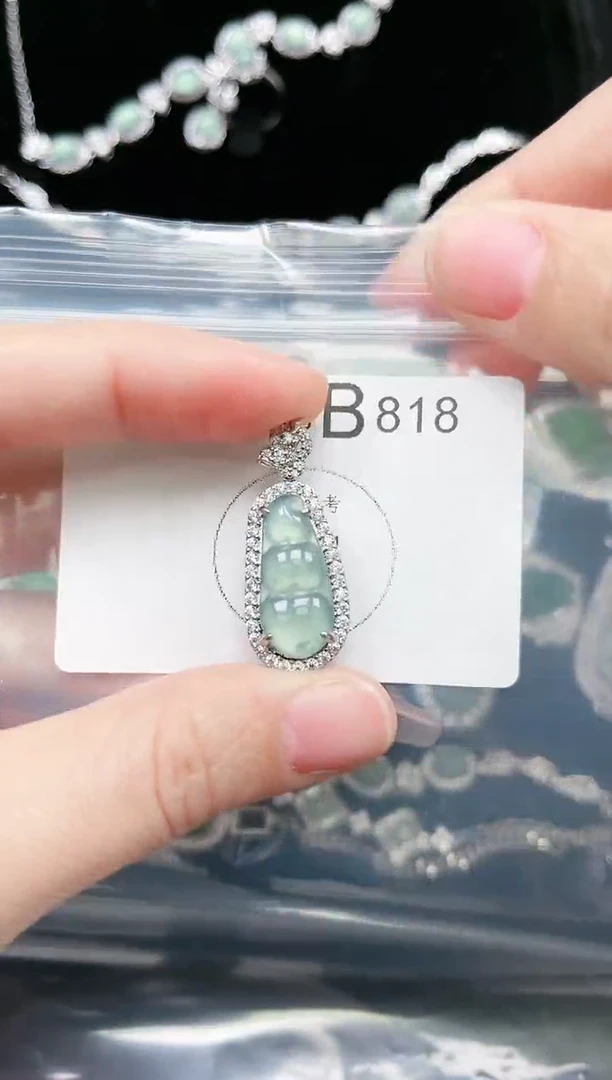 【闪购商品】翡翠颈饰未镶嵌818赠皮绳