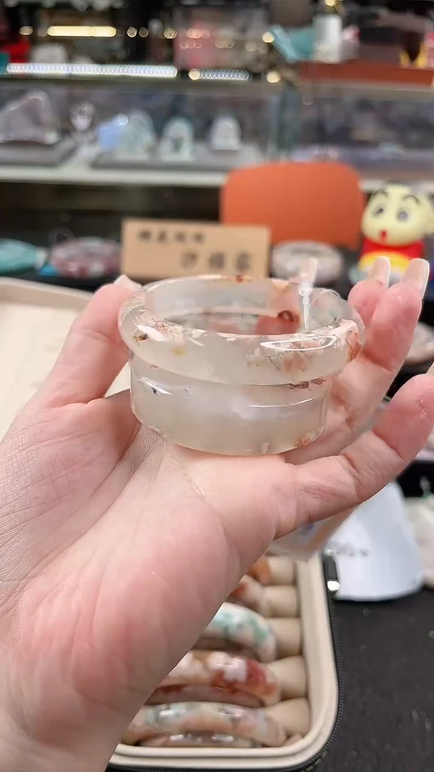 未镶嵌手镯石英质玉尘*丷圈口（赠品镯心）