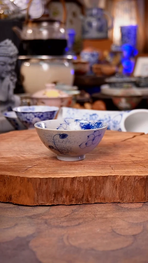 杯子白泥宝象手工手绘手工手绘