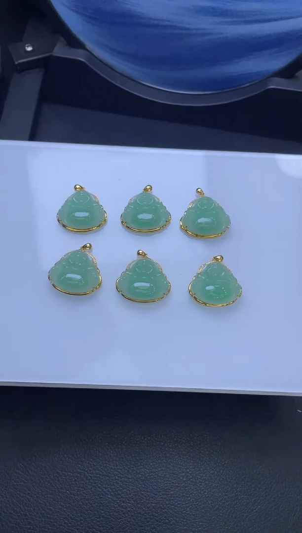 【闪购商品】翡翠吊坠(不含链)18K金镶嵌吊坠佛公  多样性发一件