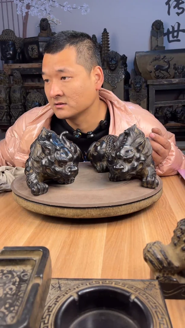 石材青石仿古29貔貅天禄辟邪一对