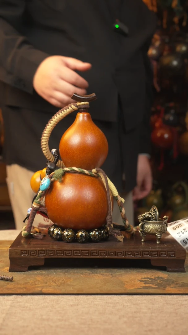 【闪购商品】198大漆葫芦一物一拍记葫堂出品
