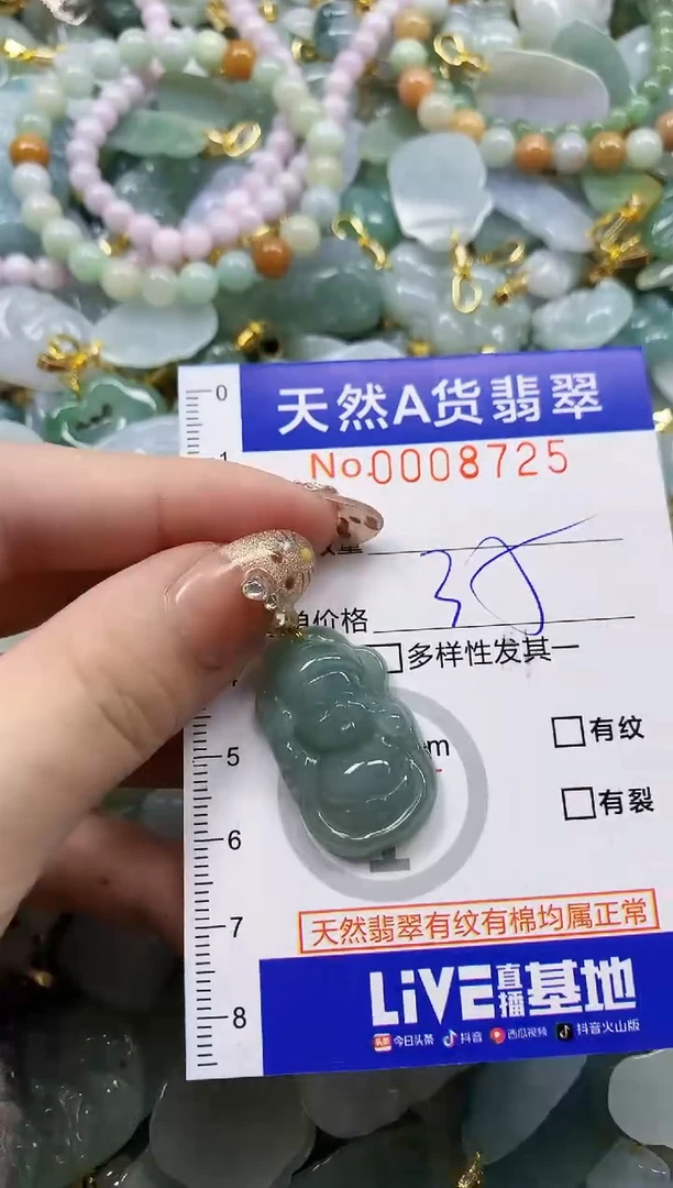 颈饰未镶嵌翡翠天然A货翡翠