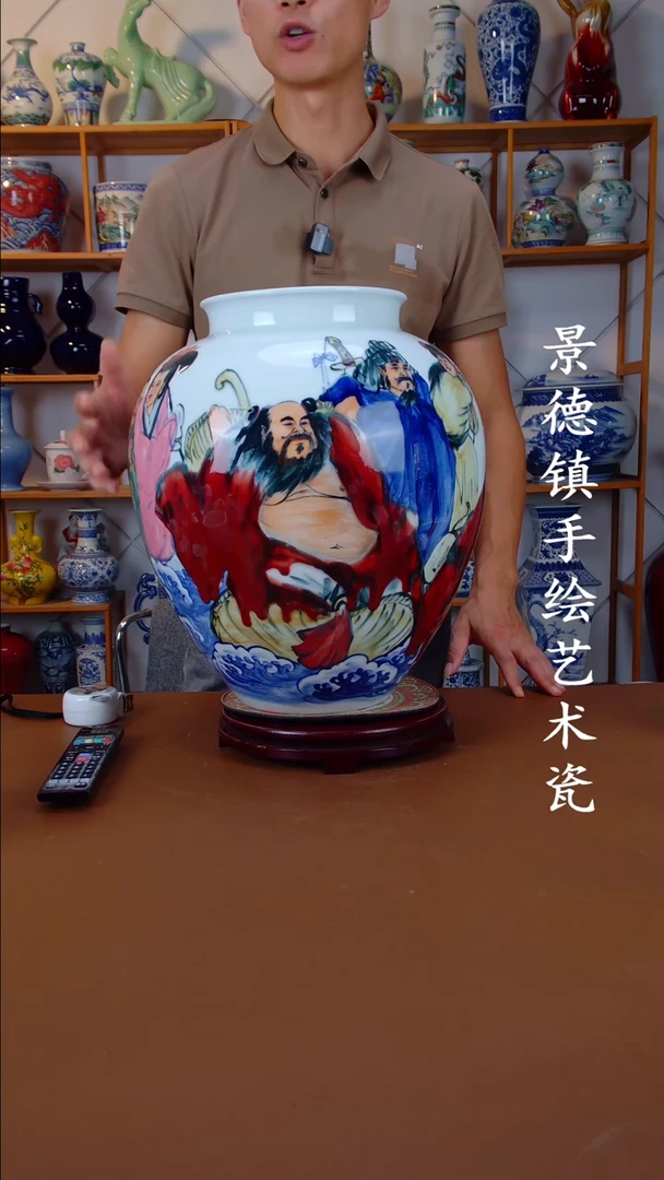 现代景德镇手工手绘陶瓷摆件55
