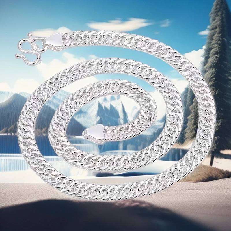 链子足银 6.18大促 男生老板项链