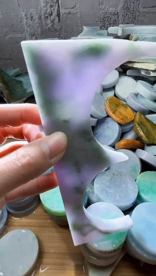 裸石翡翠天然翡翠A货古 南 403