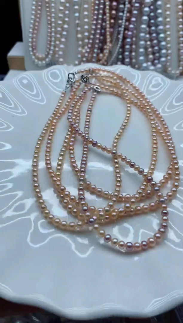 项链合金淡水珍珠多样性发其一，非无暇