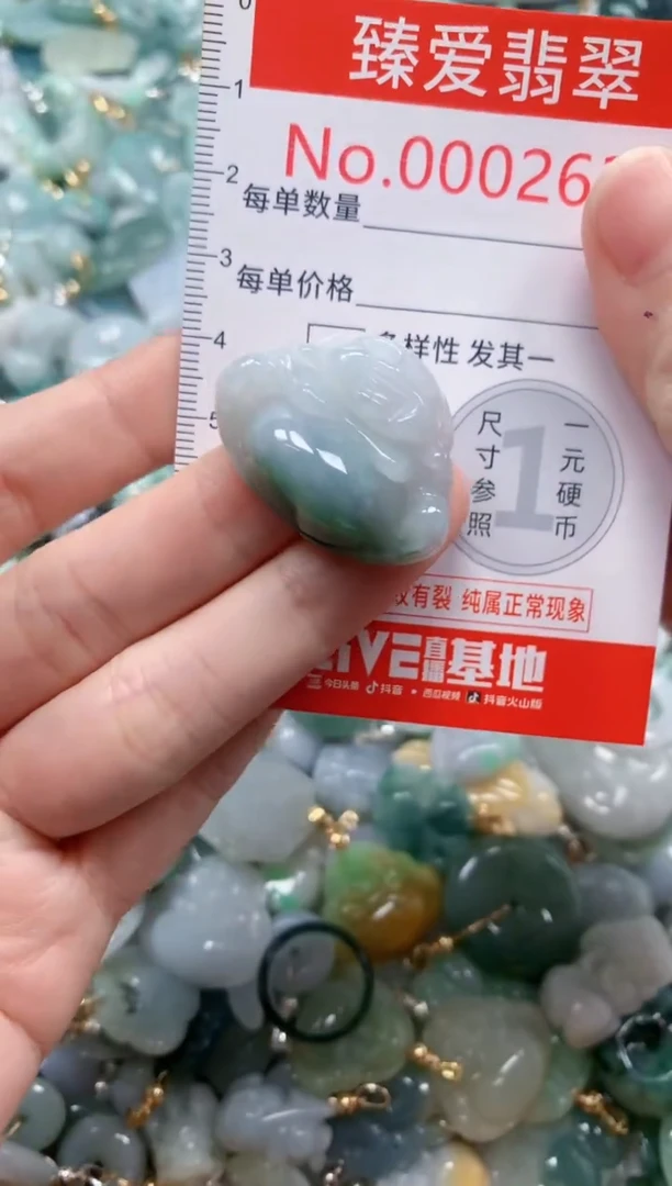 翡翠未镶嵌吊坠(不含链)2637