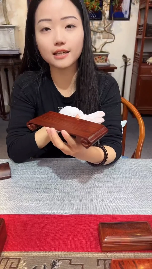 紫檀木类成套家具案上底座   一木挖   一物一拍