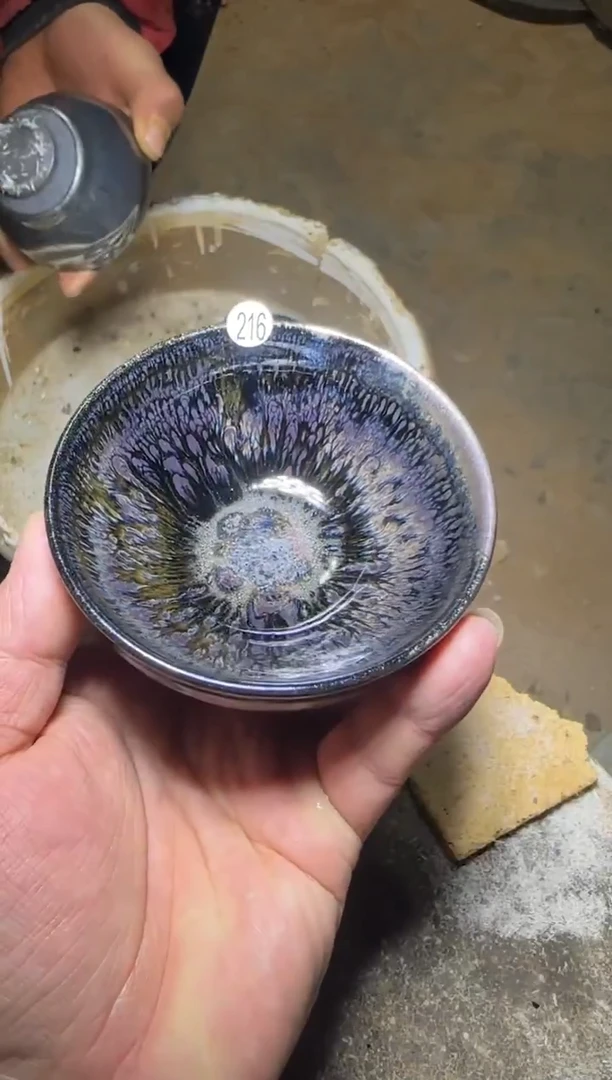 茶盏216号叶明龙窑柴烧作品