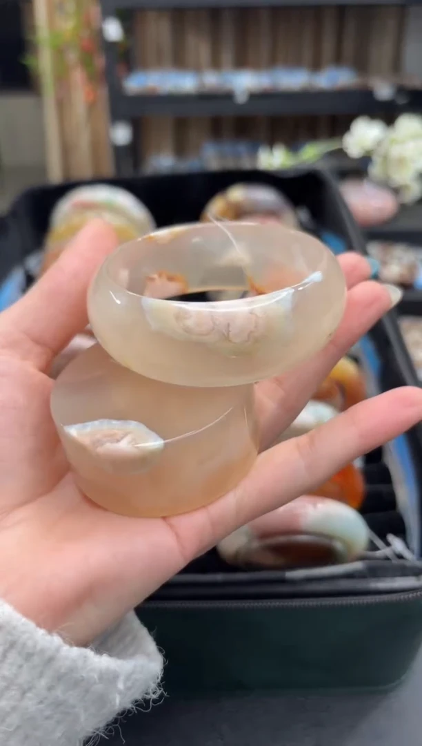 未镶嵌手镯石英质玉20(54圈赠送镯心)