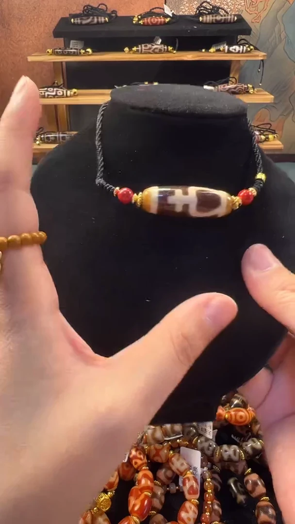 玛瑙/玉髓（覆膜）颈饰合金12(微瑕随机发货）