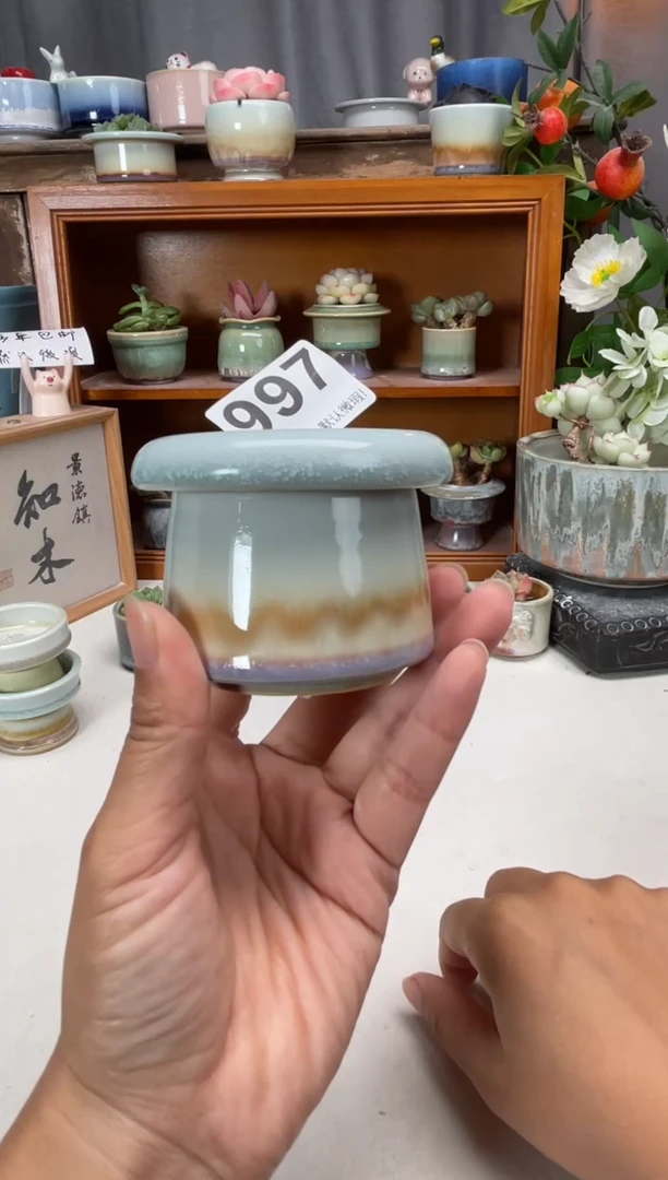 瓷片997知木小芳花盆
