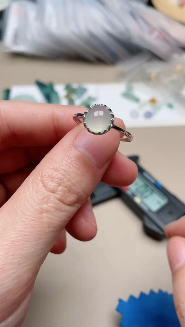 【闪购商品】翡翠戒指银S925镶嵌1000000023