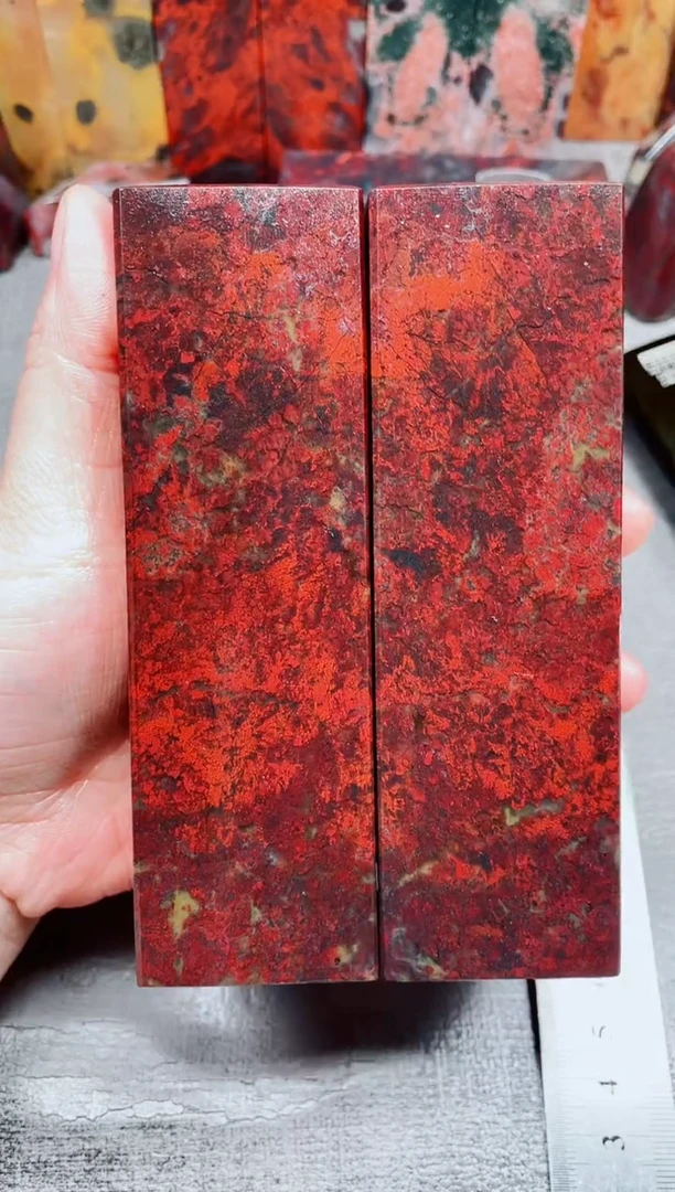 桂林鸡血玉素章对章40