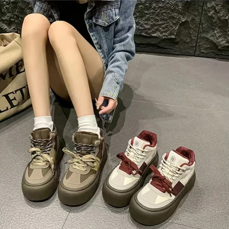 6811-2 新款时尚百搭休闲板鞋加绒