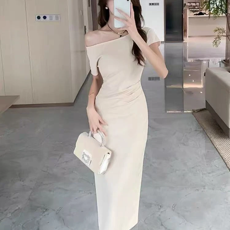 2025大女主时尚设计连衣裙女夏季性感气质收腰御姐纯欲风