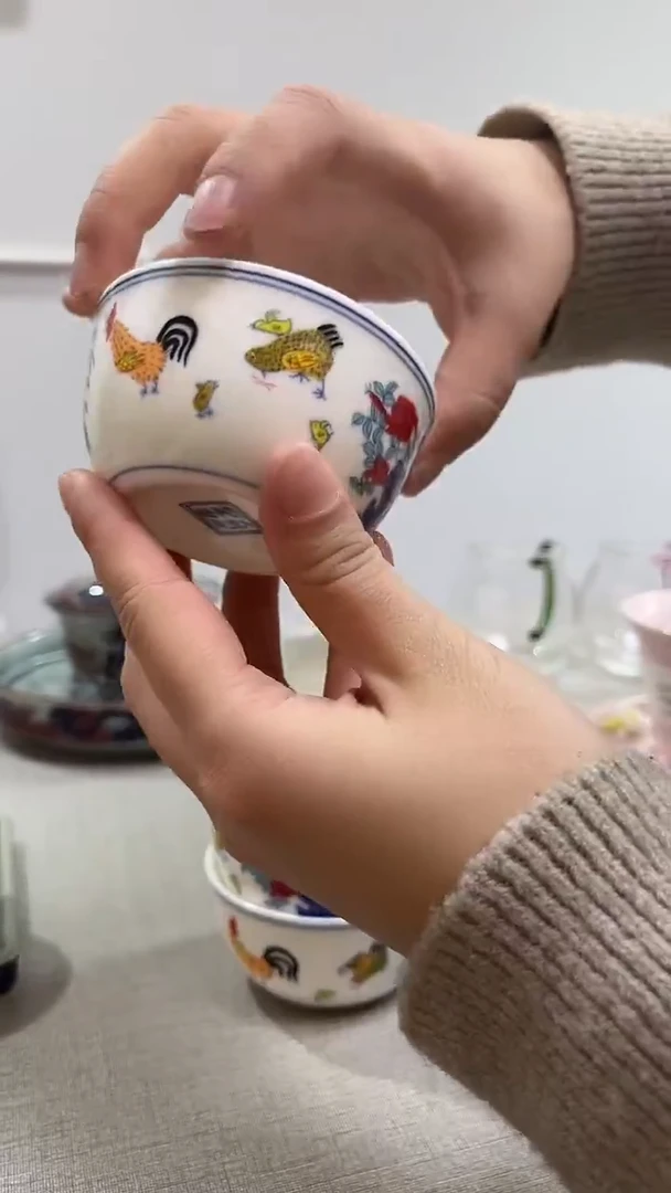 景德镇高温瓷大鸡缸杯
