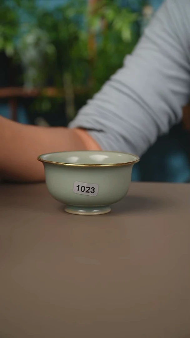 仿古柴烧压手杯