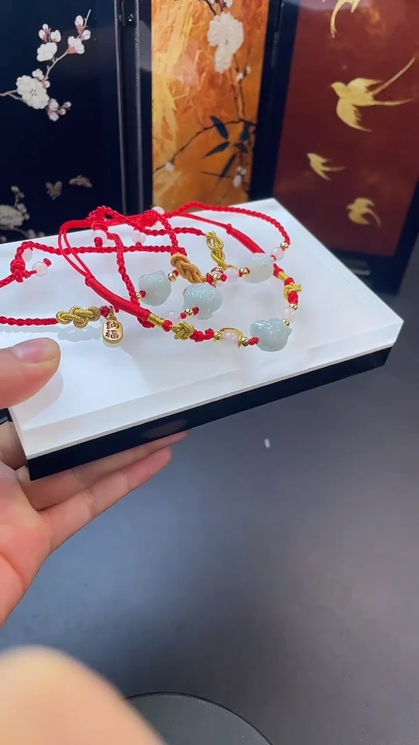 未镶嵌手绳翡翠翡翠小狮子手绳
