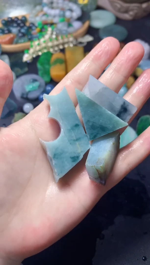 翡翠未镶嵌颈饰114天然翡翠