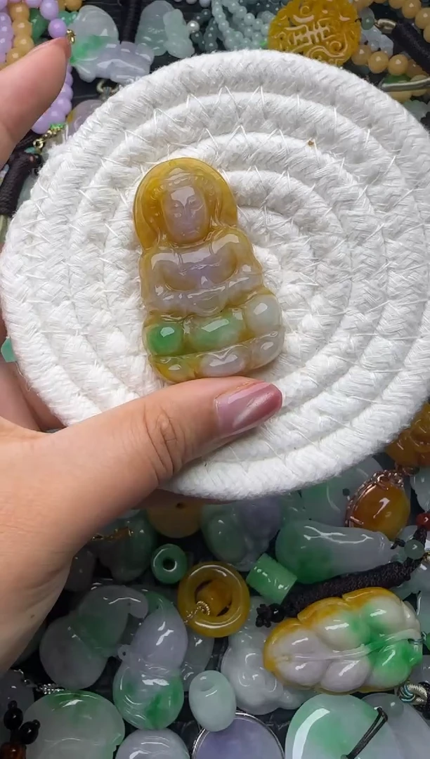 颈饰未镶嵌翡翠缅甸翡翠吊坠