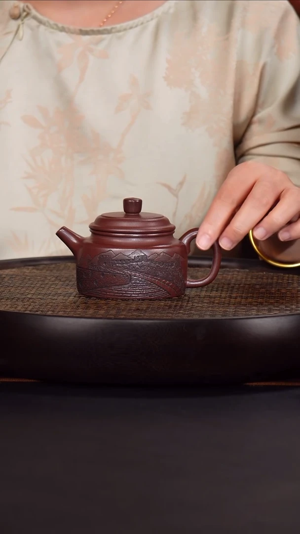 茶壶紫砂GY德钟20 石红 230毫升