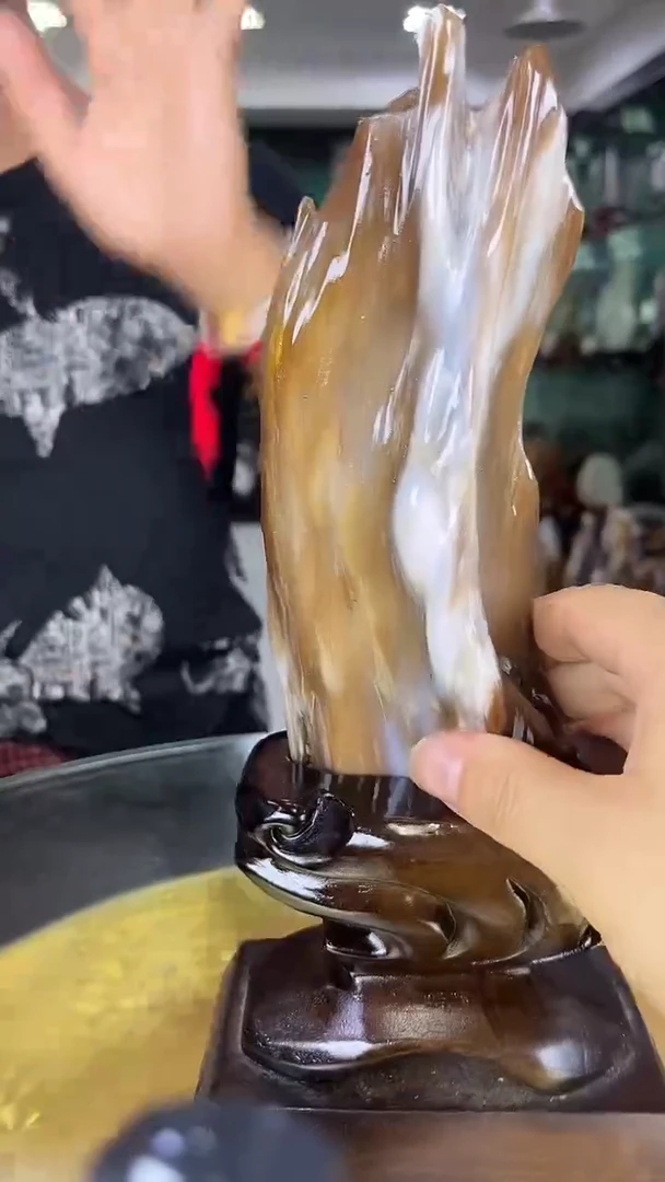 未镶嵌珠宝奇石硅化玉缅甸天然树化玉摆件