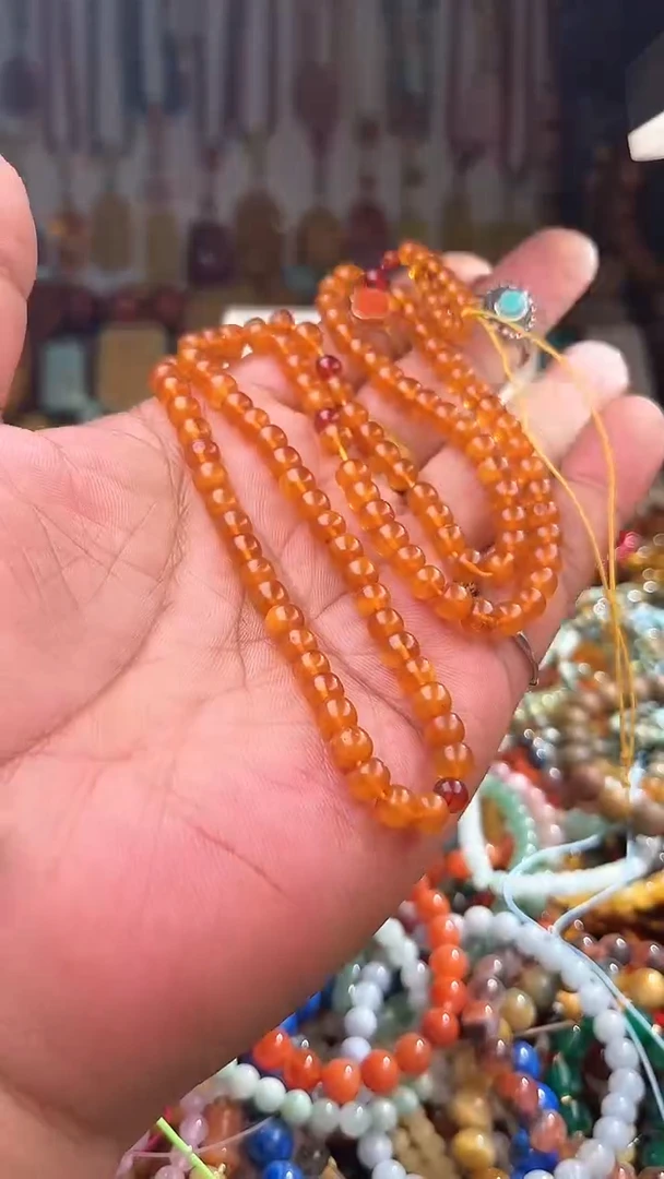 裸石琥珀未镶嵌一物一拍 005088