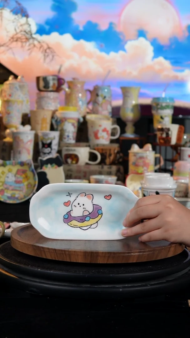 陶瓷便携款手工手绘景德镇陶瓷
