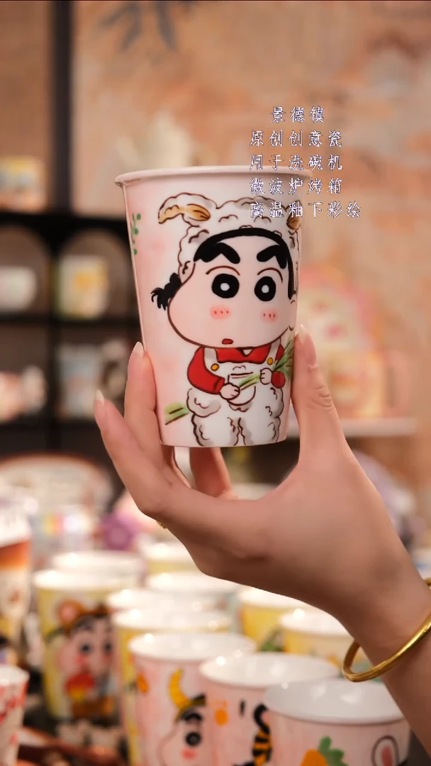 摆件景德镇手工手绘设计师款1