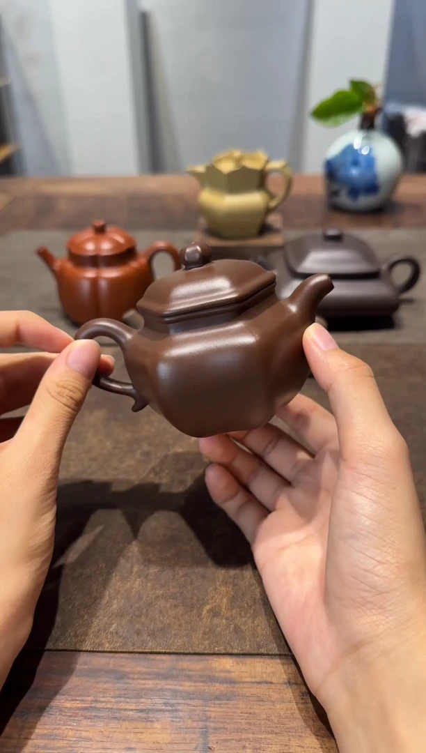 茶壶紫砂天**帅古莲子光素